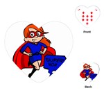 Redhead Super Mom Playing Cards (Heart)