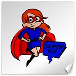 Redhead Super Mom Canvas 12  x 12 