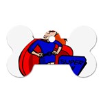 Redhead Super Mom Dog Tag Bone (Two Sides)