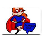 Redhead Super Mom Large Doormat