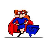 Redhead Super Mom Plate Mat