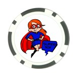 Redhead Super Mom Poker Chip Card Guard