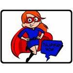 Redhead Super Mom Fleece Blanket (Large)