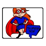 Redhead Super Mom Fleece Blanket (Small)