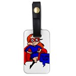 Redhead Super Mom Luggage Tag (one side)