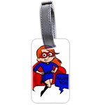 Redhead Super Mom Luggage Tag (two sides)