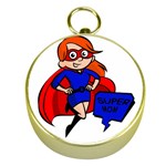 Redhead Super Mom Gold Compass