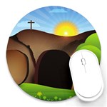 christ tomb Round Mousepad