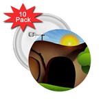 christ tomb 2.25  Button (10 pack)