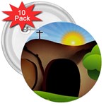 christ tomb 3  Button (10 pack)