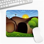 christ tomb Large Mousepad