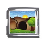 christ tomb Mega Link Italian Charm (18mm)