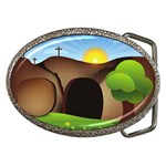 christ tomb Belt Buckle