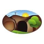 christ tomb Magnet (Oval)