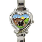 christ tomb Heart Italian Charm Watch