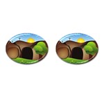 christ tomb Cufflinks (Oval)