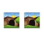 christ tomb Cufflinks (Square)