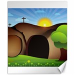 christ tomb Canvas 16  x 20 