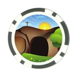 christ tomb Poker Chip Card Guard