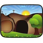 christ tomb Fleece Blanket (Mini)