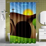 christ tomb Shower Curtain 48  x 72  (Small)