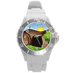 christ tomb Round Plastic Sport Watch (L)