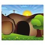 christ tomb Double Sided Flano Blanket (Small)