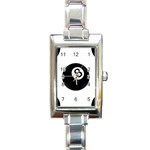 Emoji Eight Ball Rectangle Italian Charm Watch