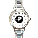 Emoji Eight Ball Round Italian Charm Watch