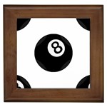 Emoji Eight Ball Framed Tile