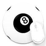 Emoji Eight Ball Round Mousepad