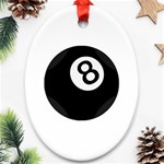 Emoji Eight Ball Ornament (Oval)