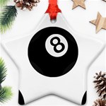 Emoji Eight Ball Ornament (Star)