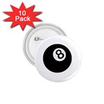 Emoji Eight Ball 1.75  Button (10 pack) 