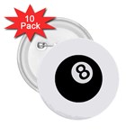 Emoji Eight Ball 2.25  Button (10 pack)