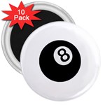 Emoji Eight Ball 3  Magnet (10 pack)