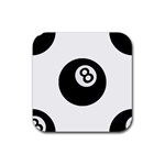 Emoji Eight Ball Rubber Coaster (Square)