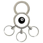 Emoji Eight Ball 3-Ring Key Chain