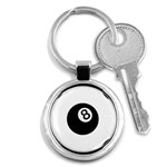 Emoji Eight Ball Key Chain (Round)