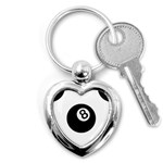 Emoji Eight Ball Key Chain (Heart)