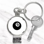 Emoji Eight Ball Nail Clippers Key Chain