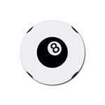 Emoji Eight Ball Rubber Coaster (Round)