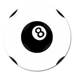 Emoji Eight Ball Magnet 5  (Round)