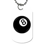 Emoji Eight Ball Dog Tag (One Side)