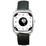 Emoji Eight Ball Square Metal Watch