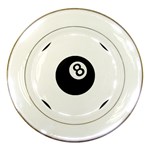 Emoji Eight Ball Porcelain Plate