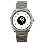 Emoji Eight Ball Sport Metal Watch