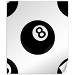 Emoji Eight Ball Canvas 8  x 10 