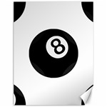 Emoji Eight Ball Canvas 12  x 16 