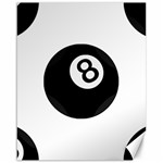 Emoji Eight Ball Canvas 16  x 20 